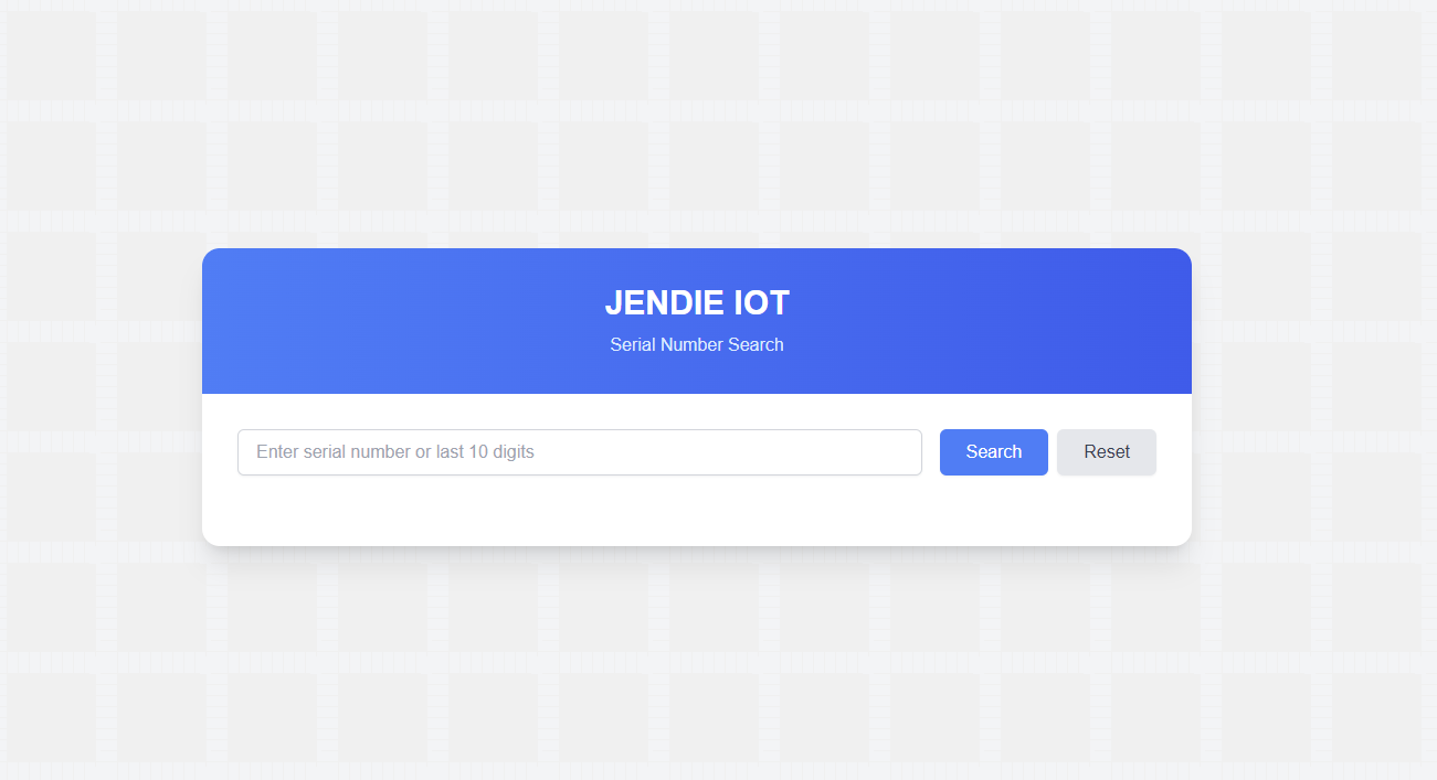 IOT Number Search screenshot