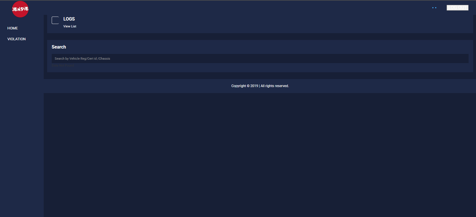 NTSA Platform screenshot